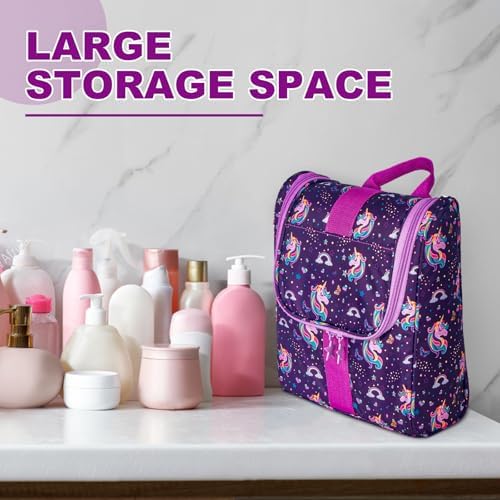Remobia Hicol Cute Cartoon Hanging Kids Toiletry Bag Children Travel Cosmetic - Image 6