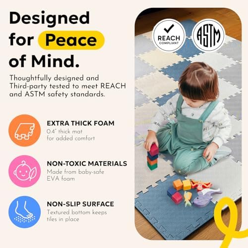 MioTetto Baby Play Mat, Soft Foam Floor Tiles - Image 2