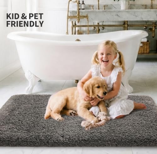 ILANGO Bathroom Rugs 60" × 24", Extra Soft Absorbent Microfiber Bath Rugs - Image 2