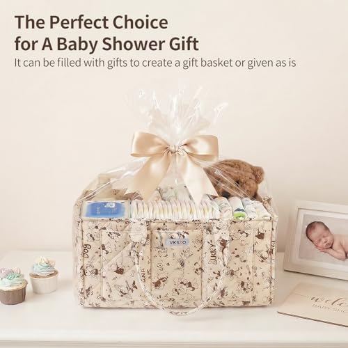 Cute Cartoon Animal Prints Baby Diaper Caddy Organizer, Diaper Bag Storage - Image 7