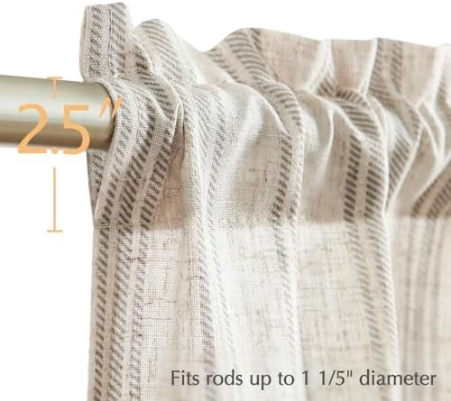 jinchan Linen Stripe Kitchen Valances - Image 7