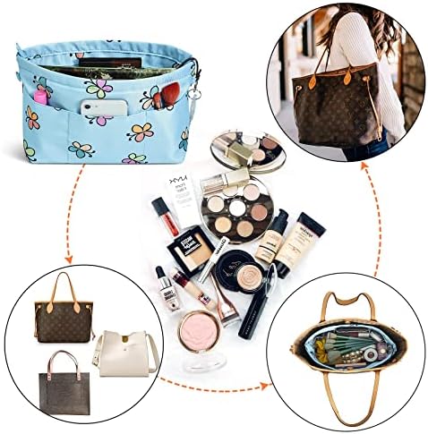 Vercord Premium Nylon Purse Organizer Tote Handbag Insert Organizers Bag in Bag - Image 6