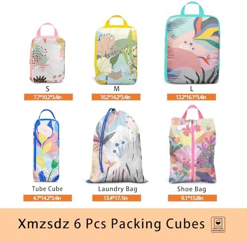 6 Pcs Compression Packing Cubes, Packing Cubes - Image 2