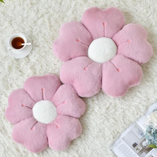 Flower Pillow, Cute Daisy Decorative Throw Pillows, 15 Inches - Image 2