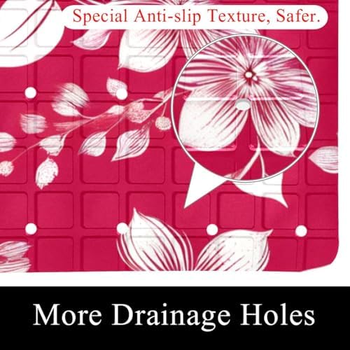 Shower Mat Bathtub Mat, 26.8x15.1 inch, Non-Slip Bath Mat - Image 2