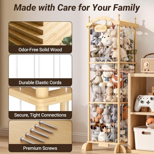COSYLAND Stuffed Animal Storage Plushies Organizer - Image 2