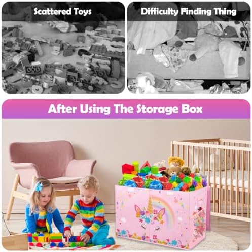 Large Toy Box, Sturdy Kids Storage Organizer - Image 5