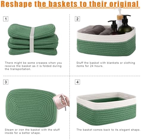OIAHOMY 4 PACK 7L Storage Baskets - Image 7
