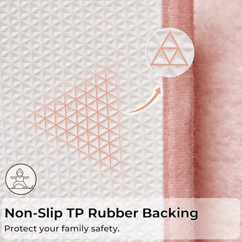 GRANNY SAYS Pink Bathroom Rugs Set 3 Piece, Soft Microfiber Bath Mats - Image 7