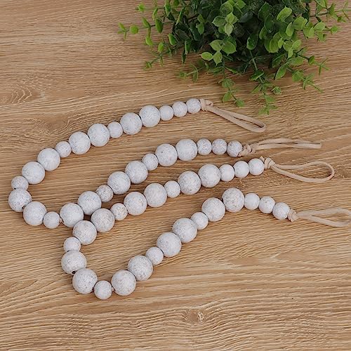 2 Pack Wood Bead Curtain Tieback, Boho Curtain Holdback - Image 6