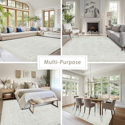 5x7 Washable Area Rugs for Living Room, Dining Room - Image 5