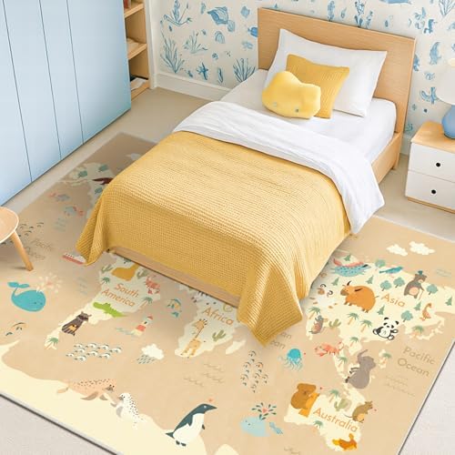 Hazo Haus Washable Kids Rug for Playroom – 5x7 Toddlers Room Play Rug, - Image 5