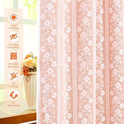 ASPMIZ Linen Kitchen Curtains Double Layers Window Curtain - Image 4