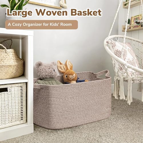 Goodpick Large Woven Rope Blanket Basket - Image 2