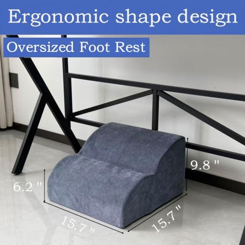 Foot Rest for Under Desk at Work.Multifunctional 3-Tier Foot Stool - Image 2