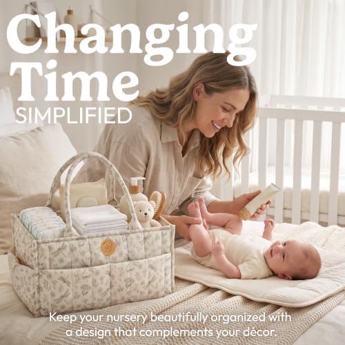 Floral Diaper Caddy Organizer - Image 2