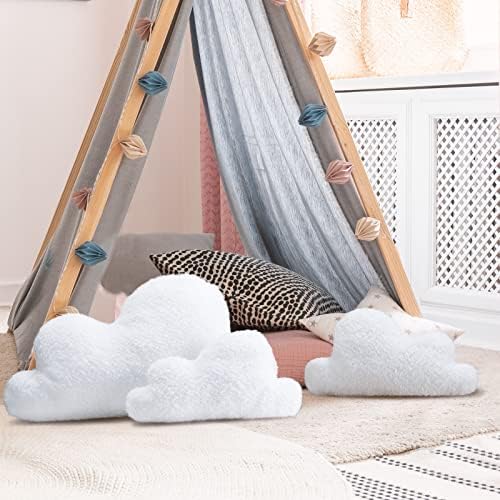 Unittype 3 Pcs Cloud Throw Pillows Soft Plush - Image 5
