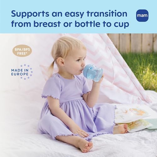 MAM 5oz Starter Sippy Cup, Extra-Soft Spill-Free Spout 4+ Months, 1 Pk - Image 3