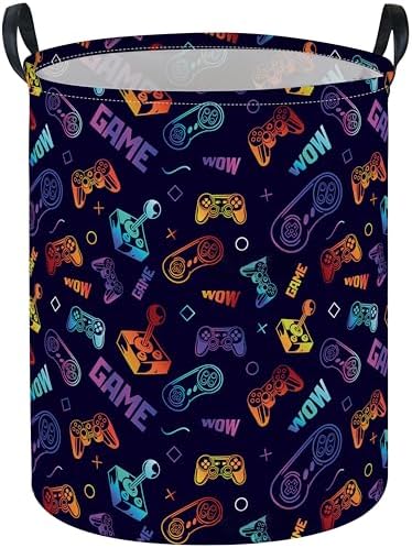 Essme Kids Laundry Basket, Game Hamper Collapsible Waterproof Storage Bin by ESSME