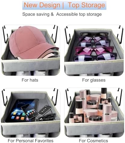 Large-Sized Hanging Shoe Organizer 10-Shelf, Sturdy Hanging Closet Organizer - Image 3