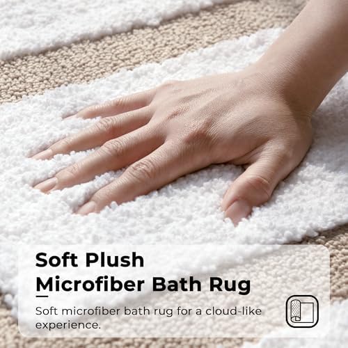 GRANNY SAYS Microfiber Bathroom Rugs Non Slip Washable, Water Absorbent - Image 3