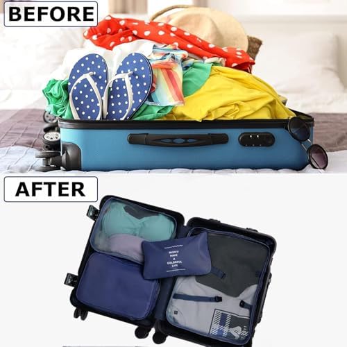 LANSKLBD 6/8 Set Packing Cubes for Suitcases Travel Luggage Packing Organizers - Image 6