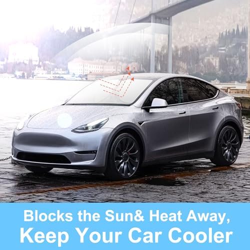 TINGLU Sun Shade for Tesla Model Y Model 3 2017-2025 2026 Accessories - Image 5