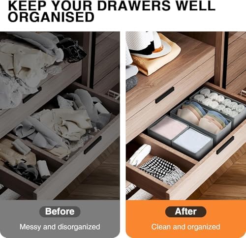 DIMJ Drawer Organizer Clothes 18 Pack - Image 4