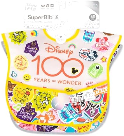 Bumkins Disney Bibs for Girl or Boy, SuperBib Baby and Toddler for 6-24 Months - Image 6