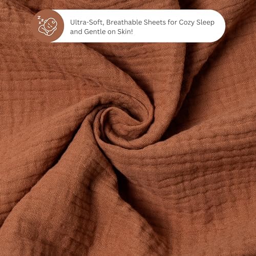 Muslin Bassinet Sheets for Dream On Me, Baby Delight Snuggle Nest, Primo - Image 6