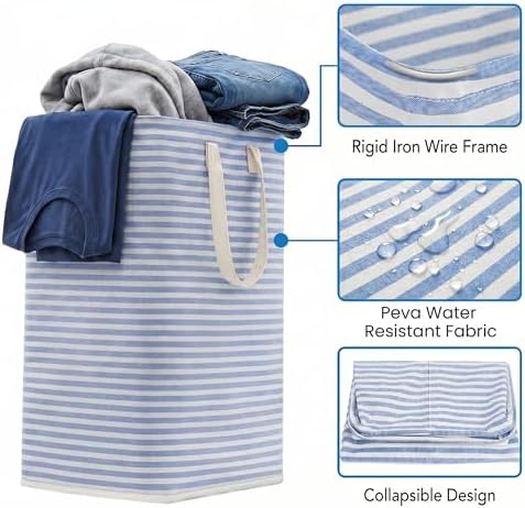 efluky Slim Laundry Basket, Narrow Laundry Hamper - Image 3