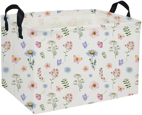 Rectangle Baskets Flower Basket Cute Storage Bin Organizer Box by DDBASKET