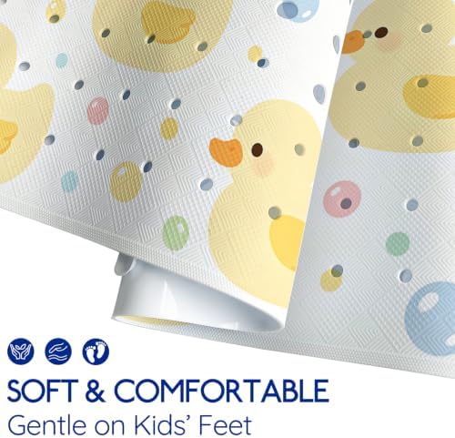 Kids Bathtub Mat Non Slip, 40 x 16 Inch Tub Mat - Image 4