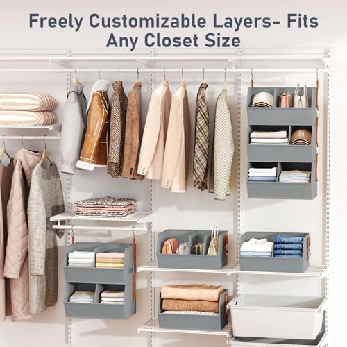 Hanging Closet Organizer Extra Large, Clothes Hanging Shelves - Image 3