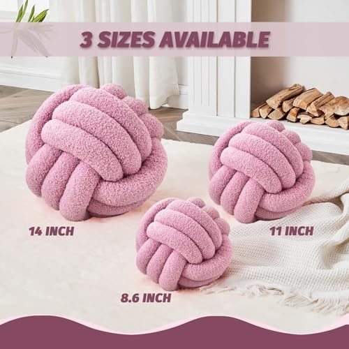 Uvvyui Knot Pillow Ball, Soft Home Decorative Pillows, Round Throw Pillow - Image 2