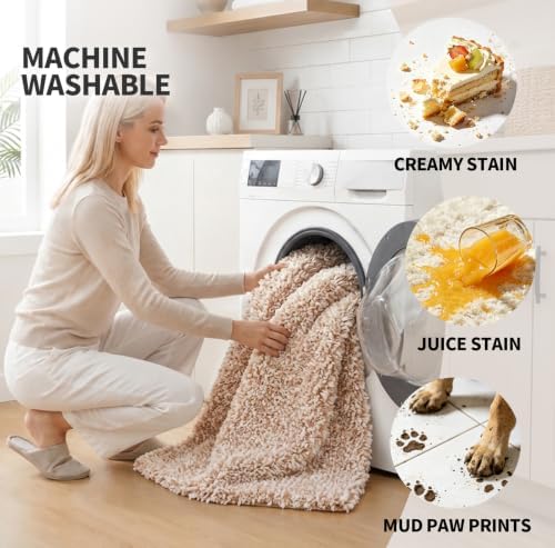 ILANGO Bathroom Rugs 30" × 20", Extra Soft Absorbent Microfiber Bath Rugs - Image 3