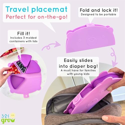 Silicone On-The-Go Snack Mat – Foldable Reusable Placemat - Image 2