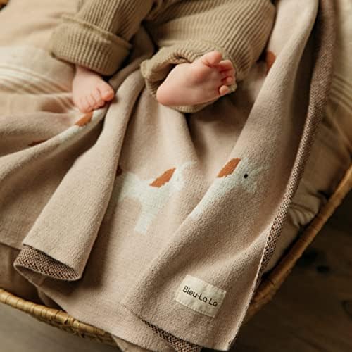 Unisex Baby Blanket for Girls and Boys 100% Cotton Buttery Soft Cozy Receiving - Image 4