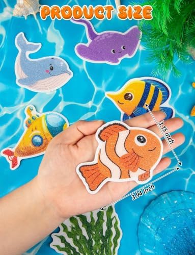 52Pcs Non Slip Bathtub Stickers, Cute Ocean Creature Stickers - Image 2