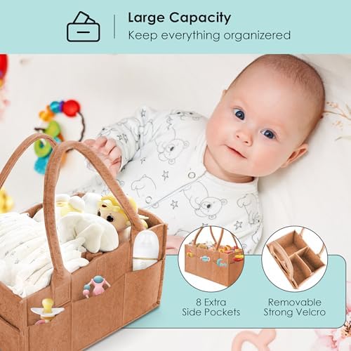HIPHOP PANDA 2-Pack Diaper Caddy Organizer - Image 4