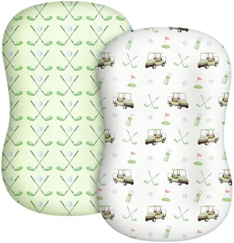 CroBlissful 2 Pack Golf Baby Lounger Cover Golf Baby Nursery by CroBlissful