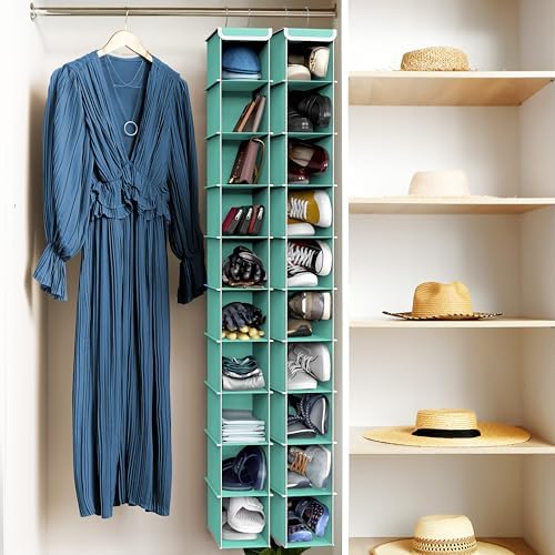 Simple Houseware 10 Shelves Closet Hanging Shoe Organizer - Image 2