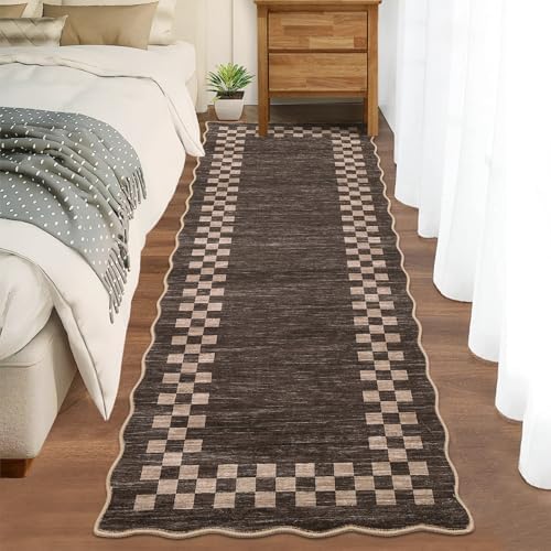 GarveeHome Washable Runner Rug 2x10 Modern Bordered Hallway Runner Rug - Image 2