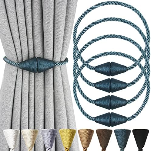 Magnetic Curtain Tiebacks Rope Decorative Holdbacks by CurtianTiebacks