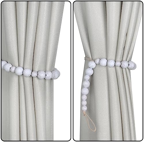 4 Pieces of Boho Curtain Tiebacks Curtain Holdbacks Curtain Hooks - Image 3