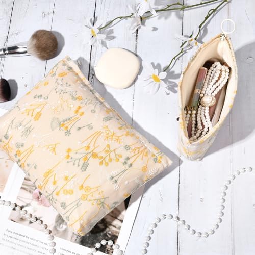 SOIDRAM 2 Pcs Makeup Bag Large Cosmetic Bag Toiletry Bag Makeup Pouch Travel - Image 3