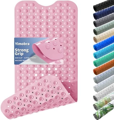 Yimobra Non Slip Bath Mat for Tub 40x16, Extra Long Bath Tub Mat by Yimobra