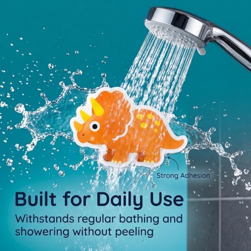 30 Pieces Dinosaur Pattern Non Slip Bathtub Stickers EVA Waterproof - Image 6