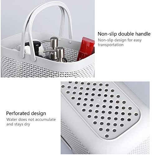 Plastic Portable Shower Caddy Basket, Storage Organizer - Image 2