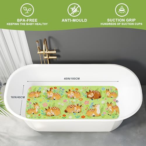XIYUNTE Bath Mat for Tub Non Slip Bathtub Mat Non Slip 40x16 Baby Bath Mat - Image 2